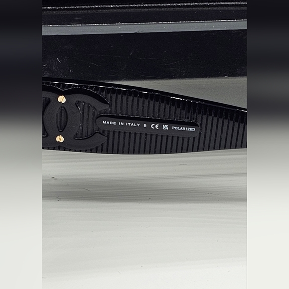 Chanel Polarized Square Sunglasses Black (5494 c.622/S9) - Picture 4 of 12